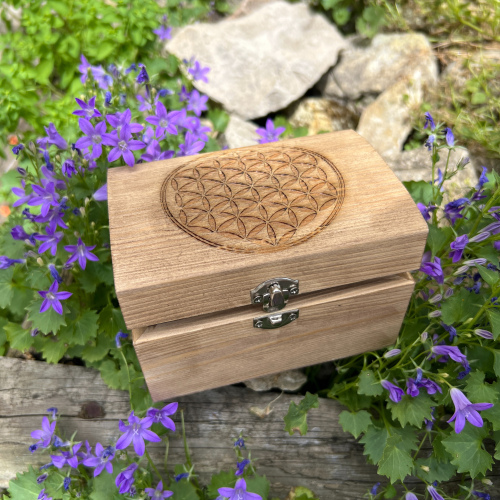 Boite coffre fleur de vie