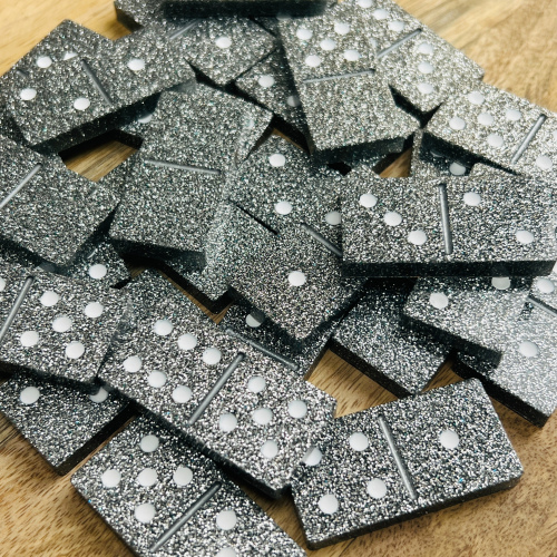 Jeu domino - argent